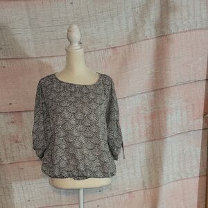 Michael Kors Geometric Dot Pattern Blouse